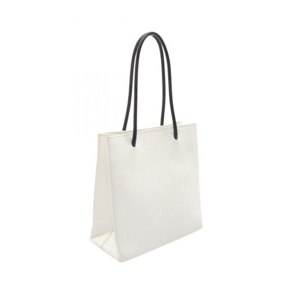 Balenciaga Handbag Shopping Tote Xxs White Canvas Leather - Picture 2 of 9